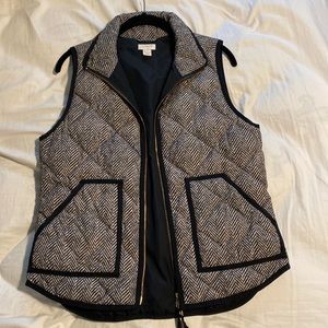 Jcrew herringbone vest size small